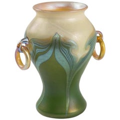 Antique Tiffany Studios Favrile Vase with Handles