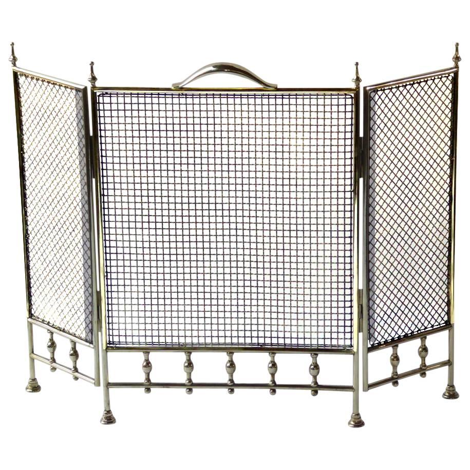 19th Century English Fireplace Screen or Fire Screen