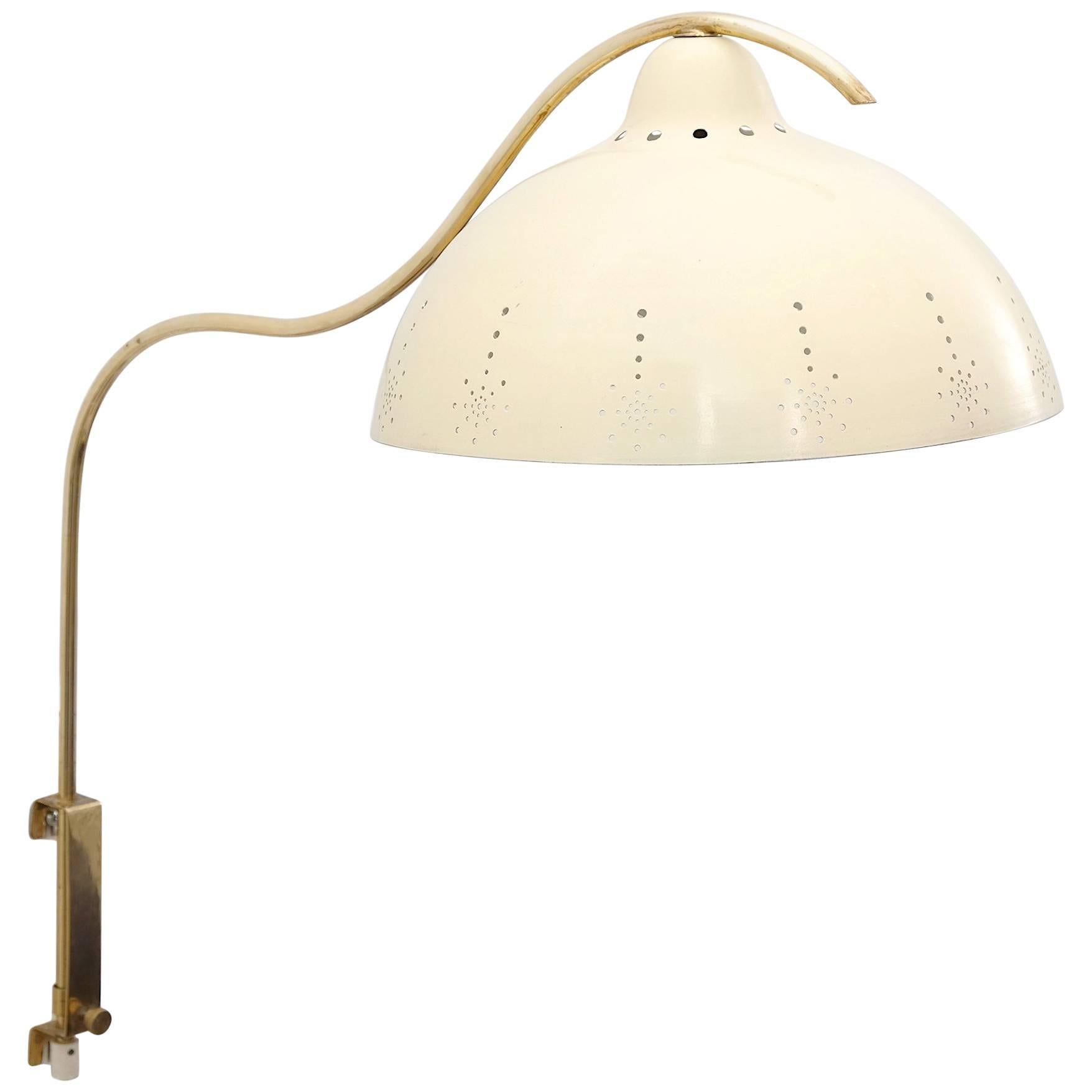 Brass Wall Lamp by Valinte, Finland, 1950s