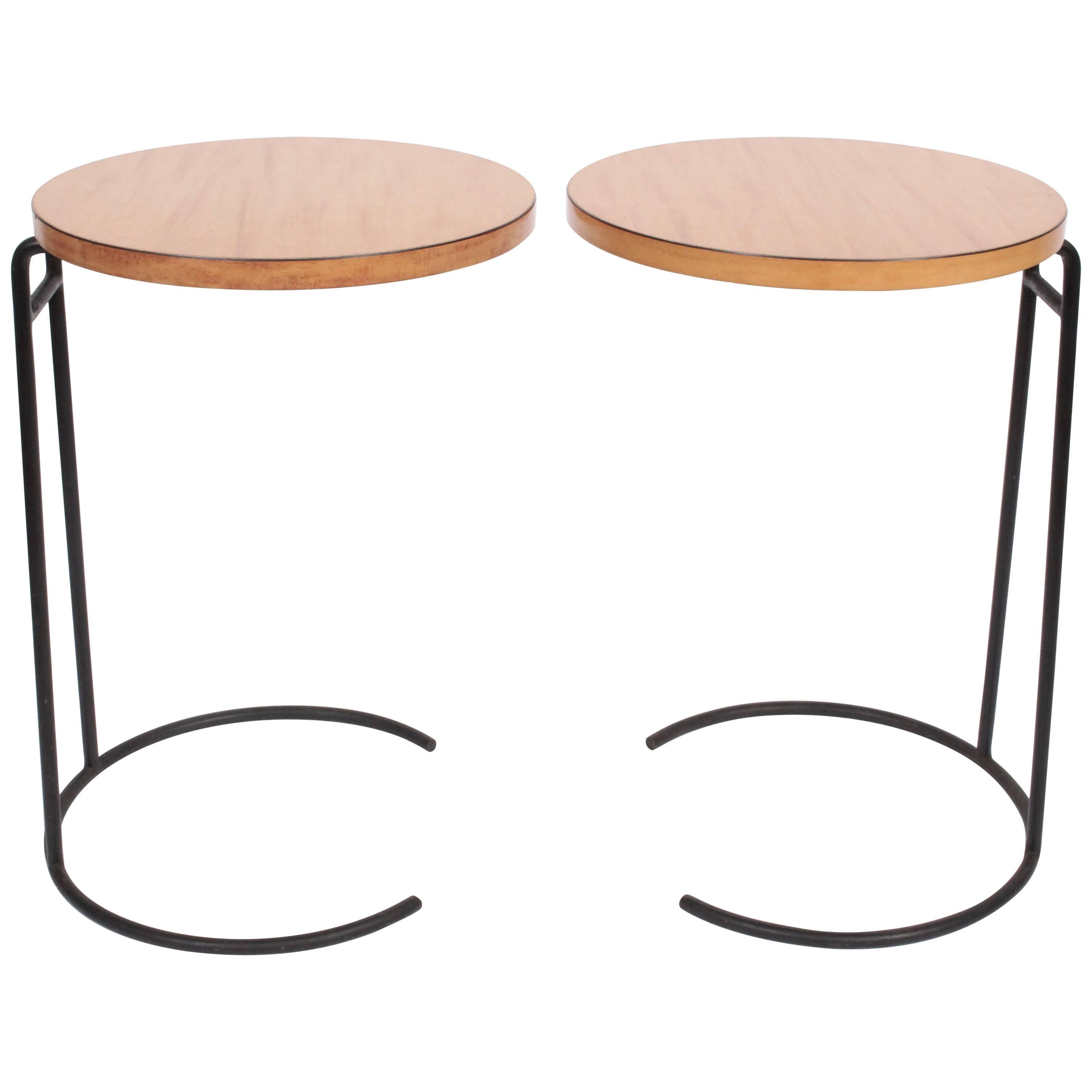 Pair of Jens Risom T-710 Small Side Tables, circa 1950s