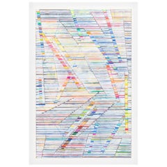 "Color Sticks", Original Contemporary Mixed Media Painting
