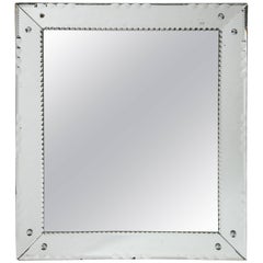 French Deco Beveled Mirror