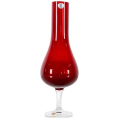 Vintage Swedish Art Glass Vase