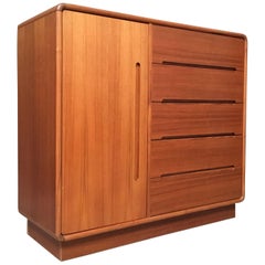 Vintage Danish Modern Style Teak Wardrobe