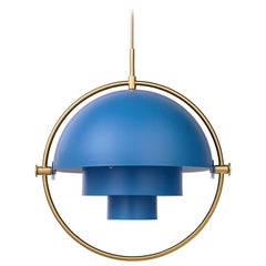 Louis Weisdorf 'Multi-Lite' Pendant Lamp in Blue