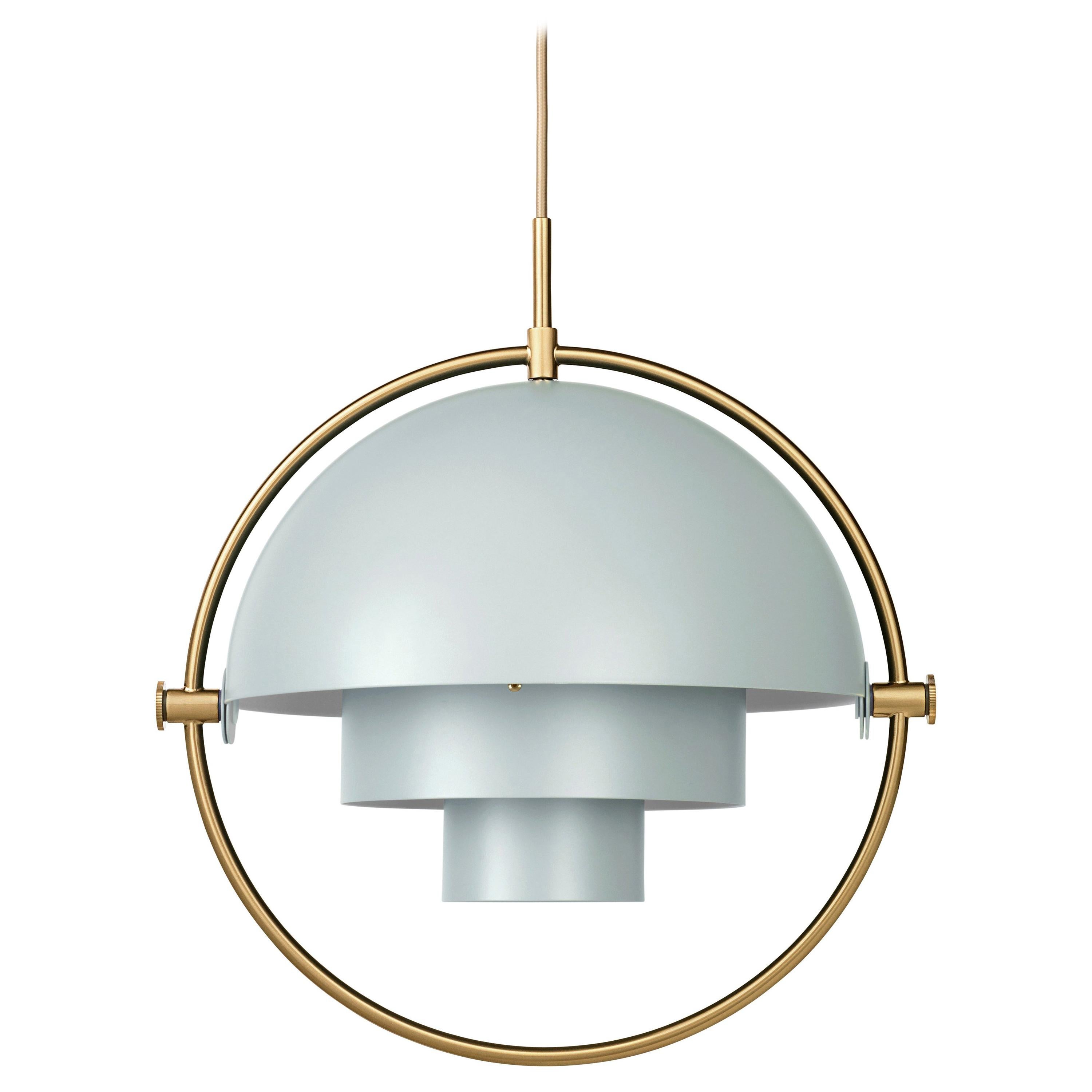 Louis Weisdorf 'Multi-Lite' Pendant Lamp in Sea Gray For Sale