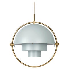 Lampe à suspension « Multi-Lite » de Louis Weisdorf en gris mer