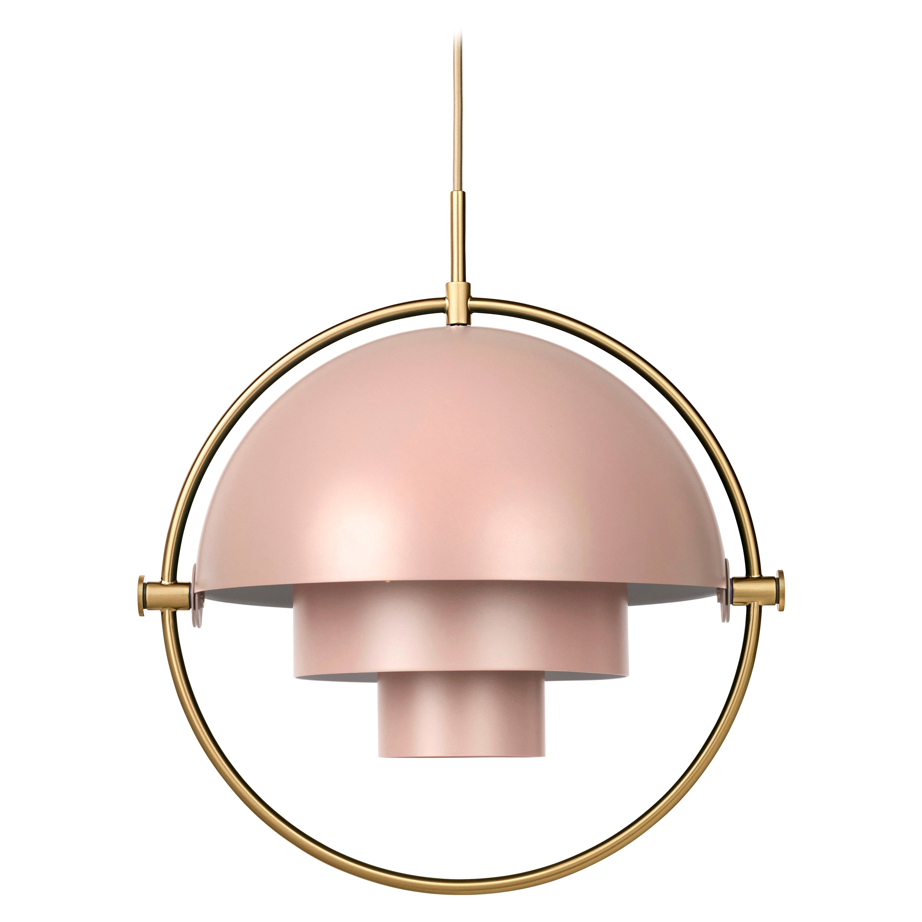 Louis Weisdorf 'Multi-Lite' Pendant Lamp in Rose