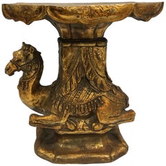 Golden Vintage Camel Pedestal