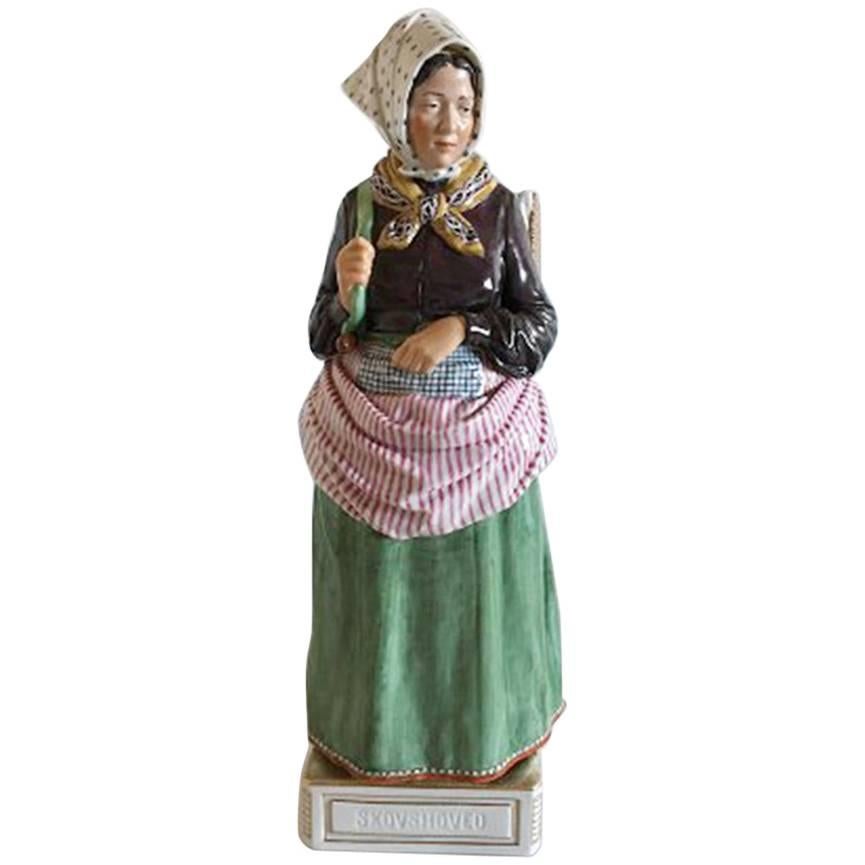 Royal Copenhagen Over-Glaze Figurine Skovshoved Girl #12171