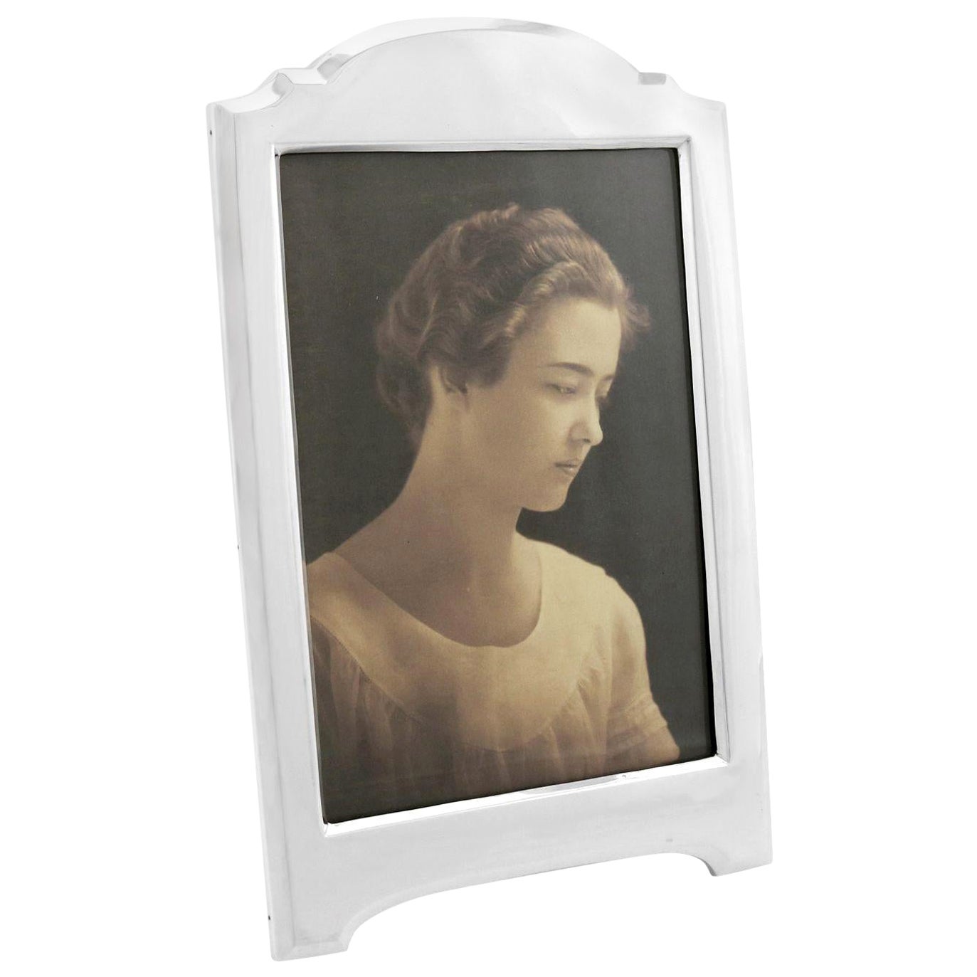 Antique Sterling Silver Photograph Frame For Sale