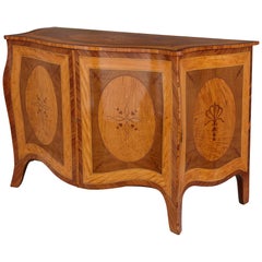 Mahogany and Satinwood Commode Attributed to Pierre Langlois
