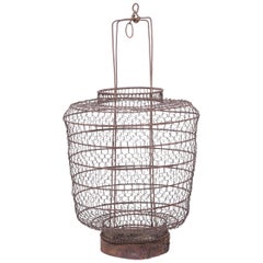 Used 19th Century Chinese Twisted Wire Lantern