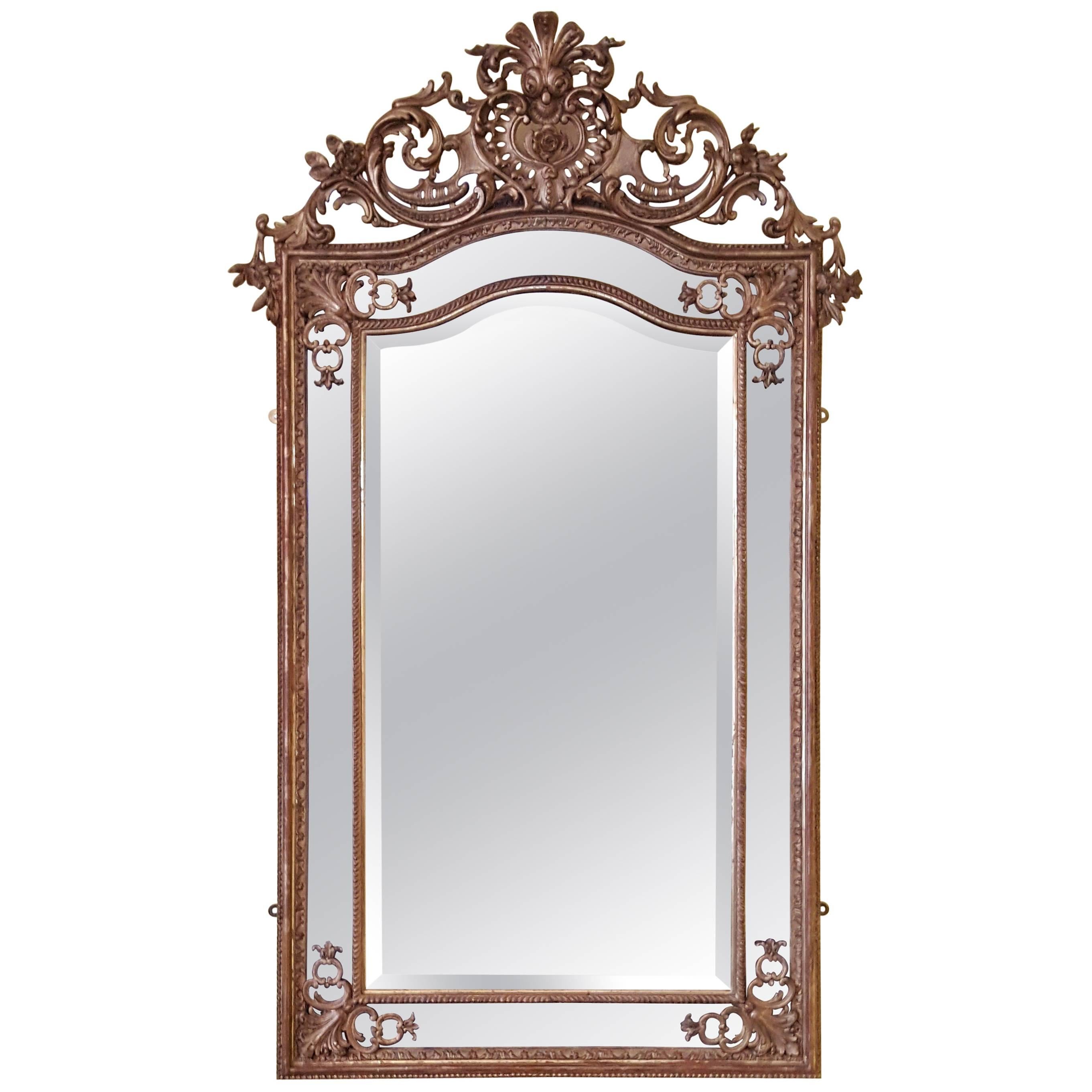 High Victorian Giltwood and Gesso Framed Mirror