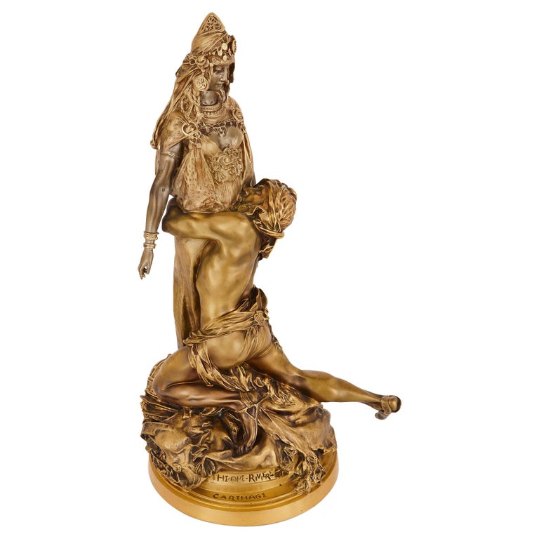 Antique Ormolu Sculpture 'Carthage' by Riviere and Susse Freres 1