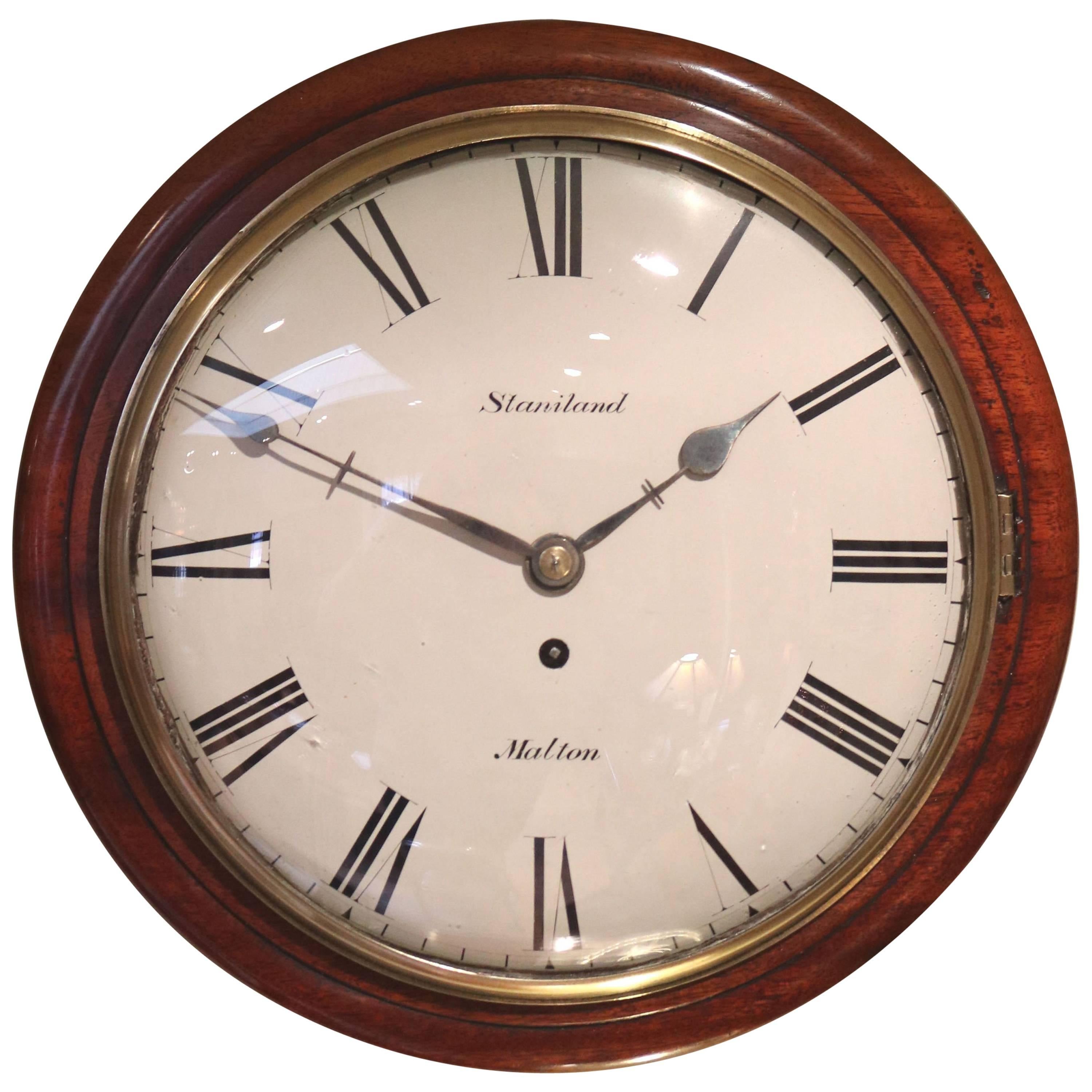 Convex Fusee Dial Clock For Sale