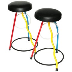 Duplex Stools by Javier Mariscal for BD Barcelona, 1980s, Set of Two