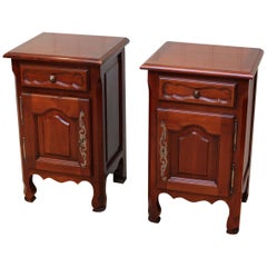 Pair of Cherrywood Bedside Cabinets