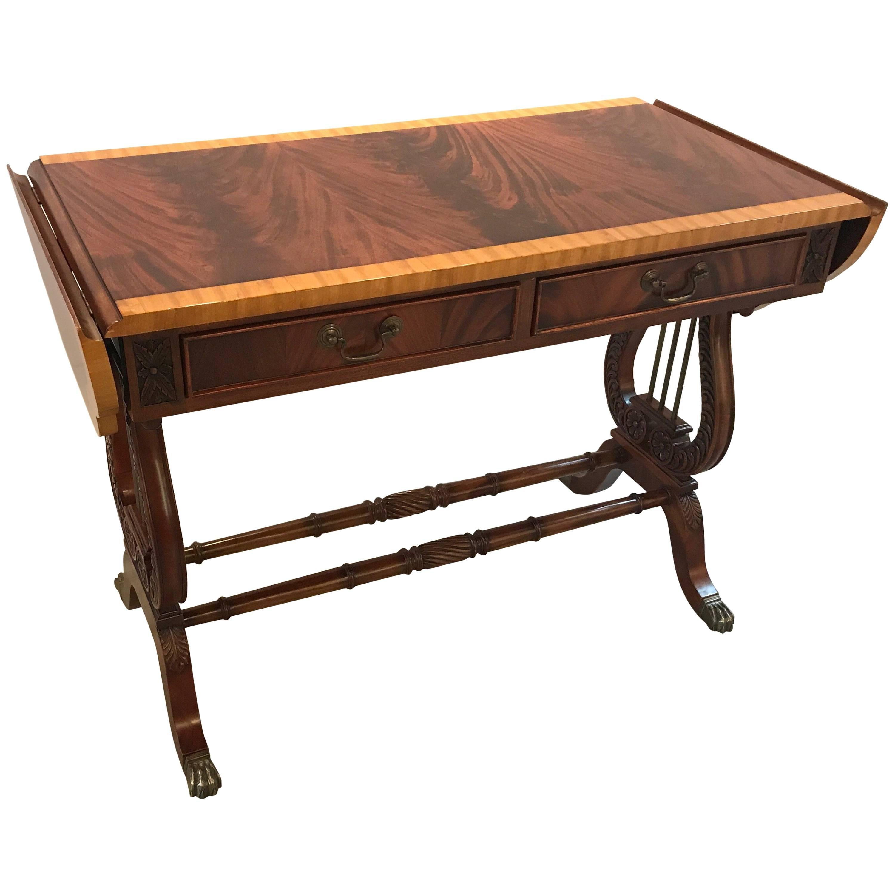 Regency Style Mahogany Console Sofa Table