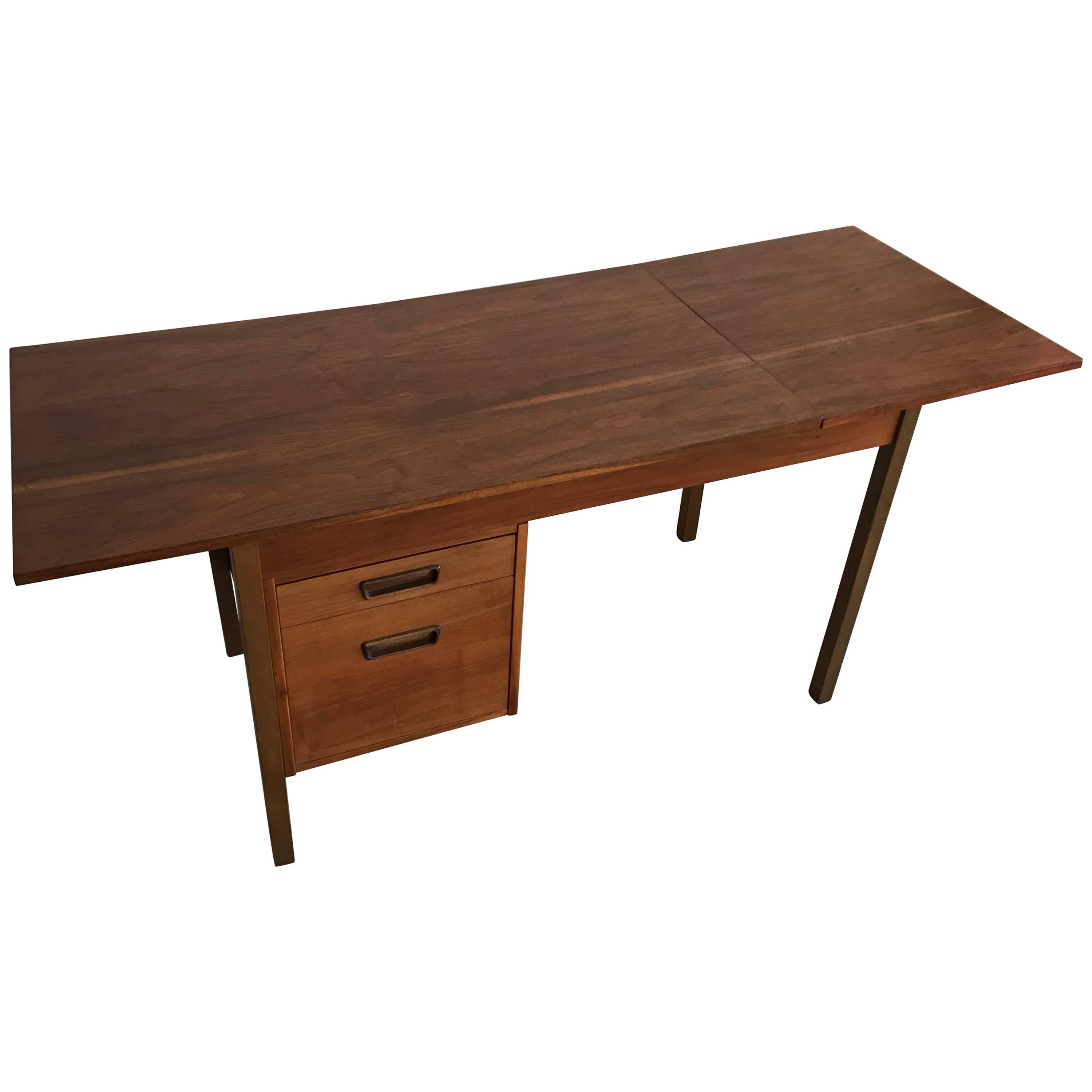 Midcentury Danish Walnut Expandable Desk for Maurice Villency