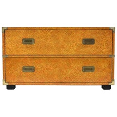 Vintage Campaign Chest of Drawers by Henredon