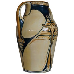 Antique and Hand-Painted Dutch Arts & Crafts DKP Dordtsche Kunst Pottery Vase