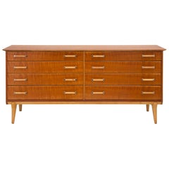 Antique Cherrywood Dresser by Renzo Rutili for Johnson Furniture