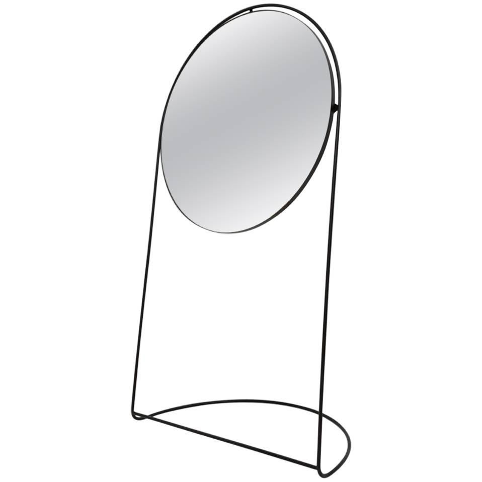 Contemporary Steel Floor Mirror "Venus" by Michelle Gratacós-Arill