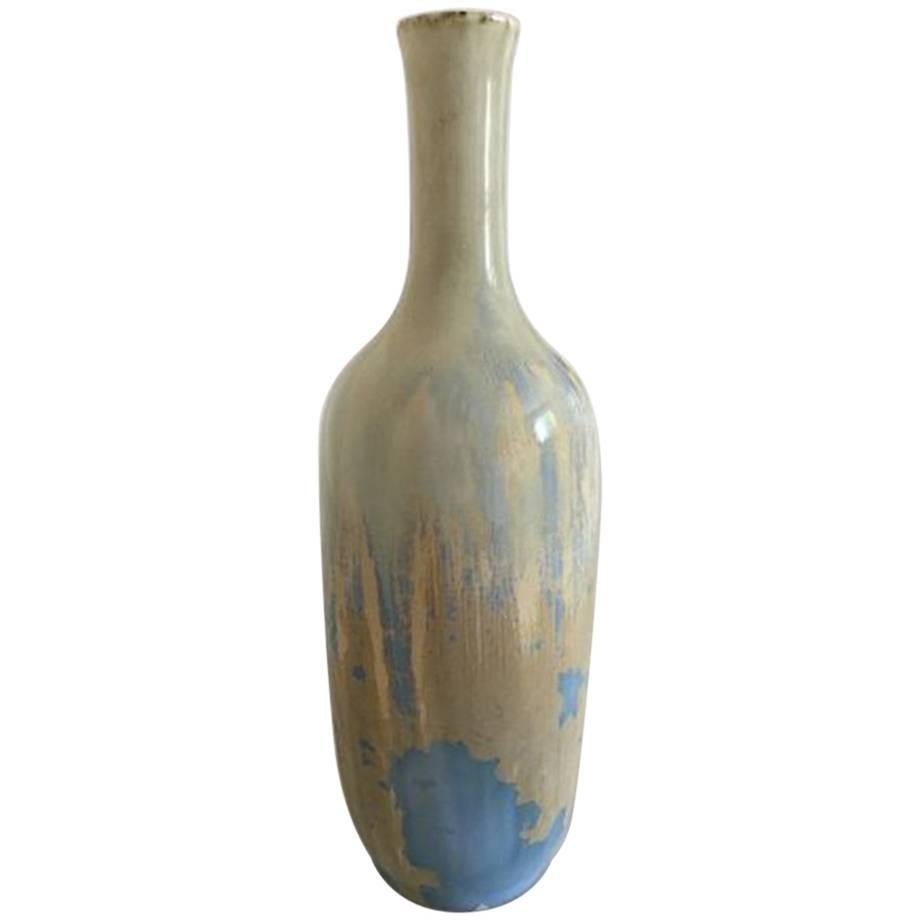 Royal Copenhagen Unique Vase in Crystalline Glaze by Valdemar Engelhardt For Sale