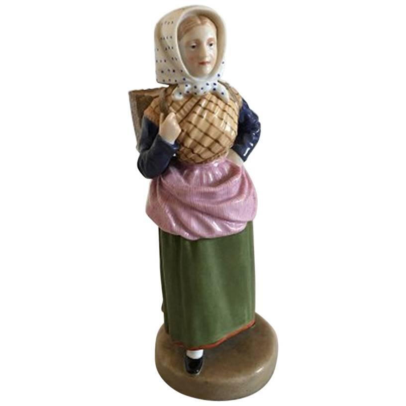 Bing & Grondahl Overglaze Figurine of Lady For Sale