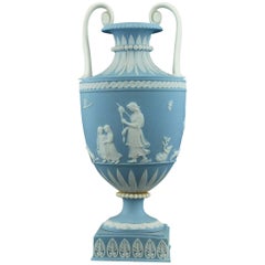 Antique Miniature Jasperware Vase, Domestic Employment, Wedgwood, circa 1790