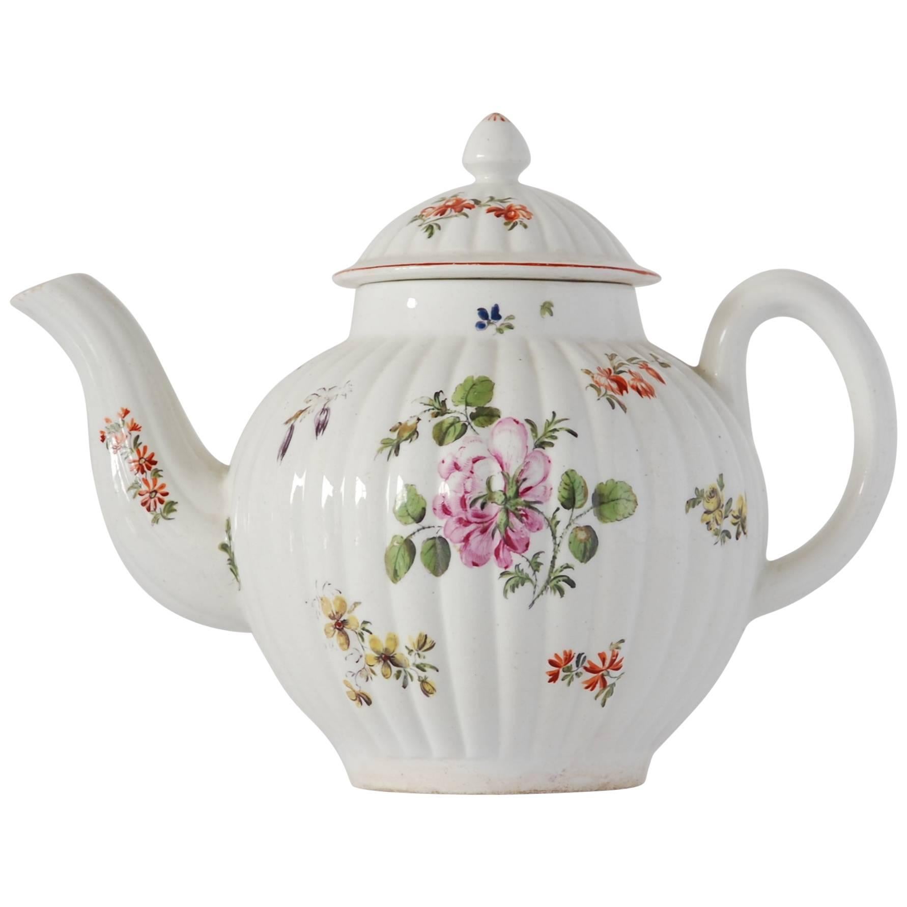 Teapot, Derby Porcelain Works, circa 1776