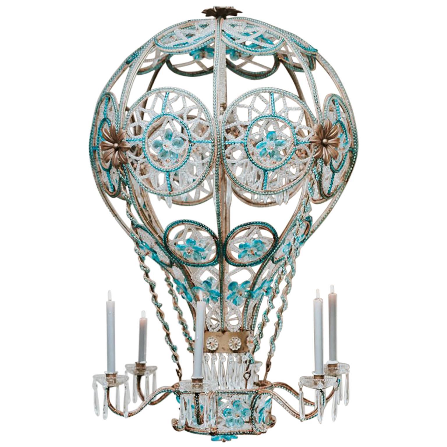 19th Century Italian Montgolfière/Airballoon Chandelier