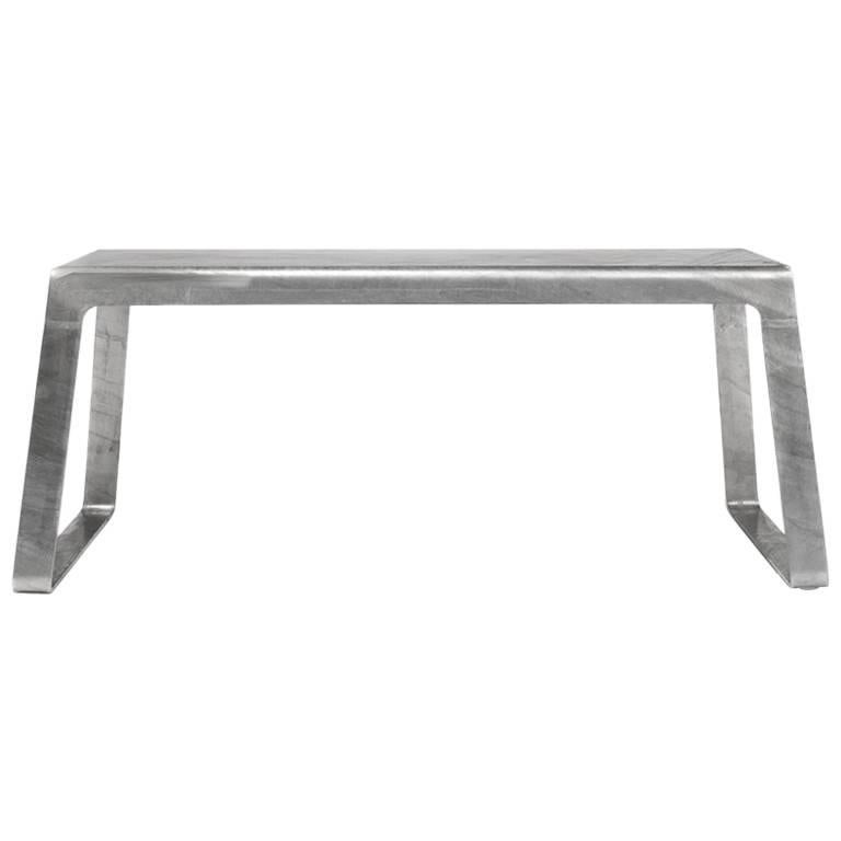 A_Bench in Hot-Dipped Galvanized Steel Plate by Jonathan Nesci For Sale 6