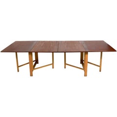 Bruno Mathsson "Maria" Danish Modern Folding Dining Table 