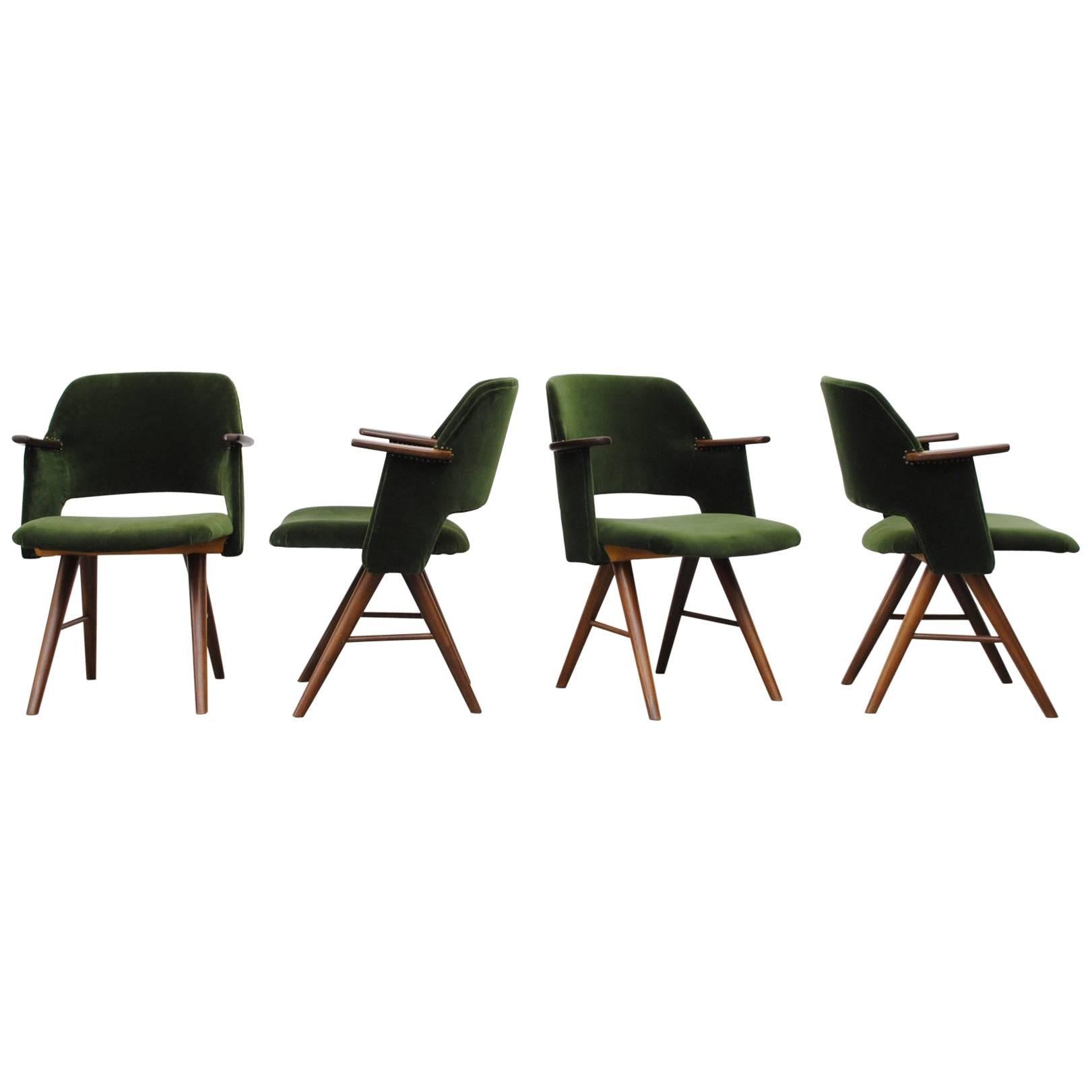 Set of Four Cees Braakman for Pastoe Armchairs