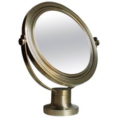 1970 Sergio Mazza by Artemide Specchio da tavolo di design dell'era spaziale italiana