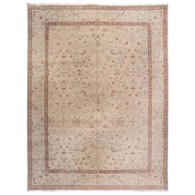 European Design Rug with Roses and Trellis For Sale at 1stDibs