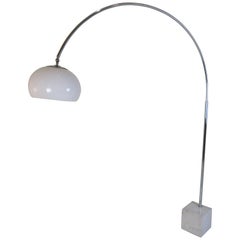 Arco Style Floor Lamp with Marble Base