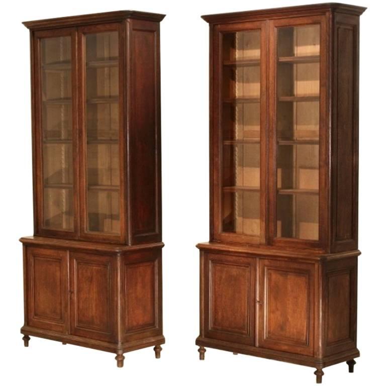 Pair of French Oak Bookcases