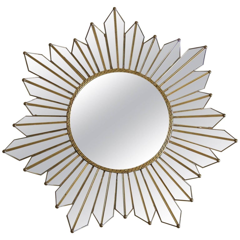 Sunburst Starburst Kaleidoscope Wall Mirror at 1stDibs