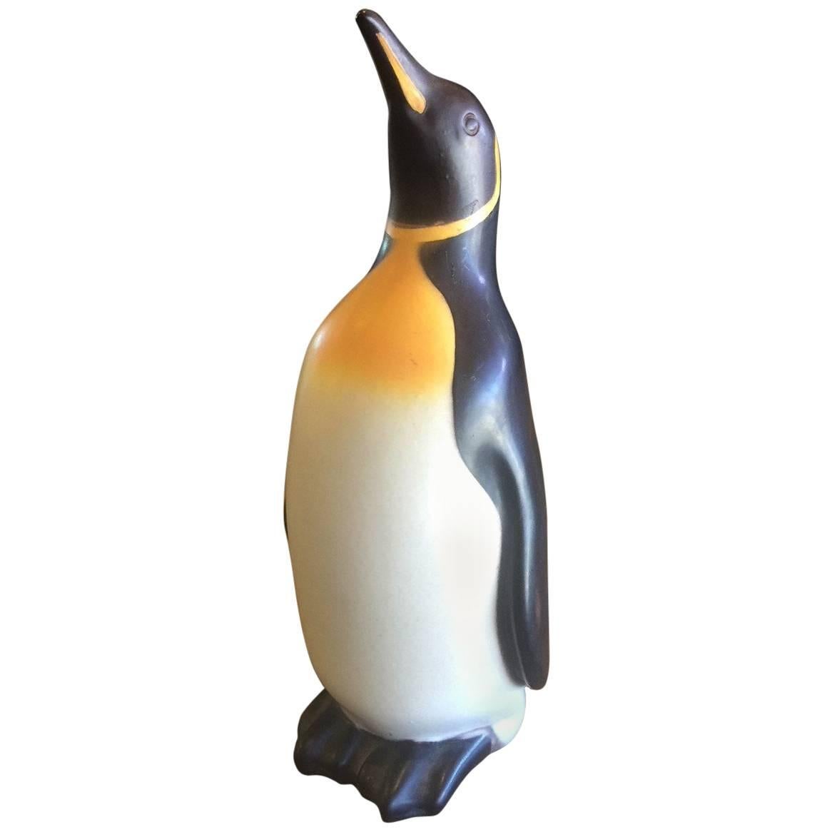 Danish Ceramic Penguin Bank by Knabstrup
