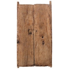 Early 19th Century Solid Mesquite Wood Gate Found in San Miguel de Allende