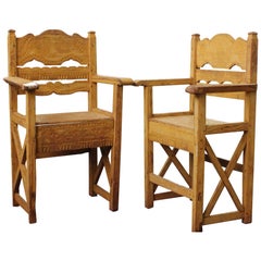 Antique Late 19th Century Set of Chairs Found in Western Mexico