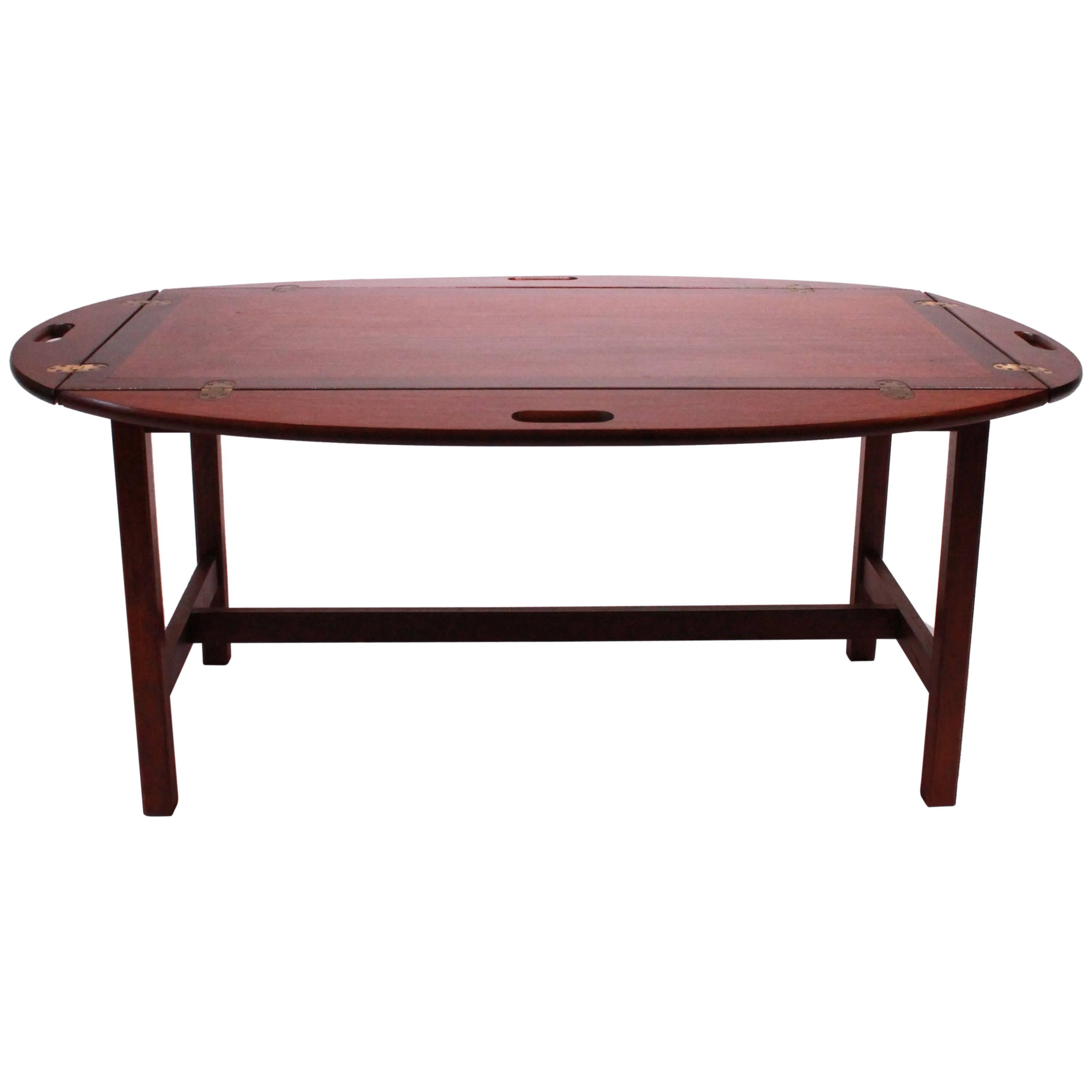 Butler's Tray in Polished Mahogany from the 1960s of Danish Design