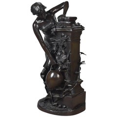 "Water Bearer Lady" Bronze, after Bayard De La Vingtrie, 20th Century