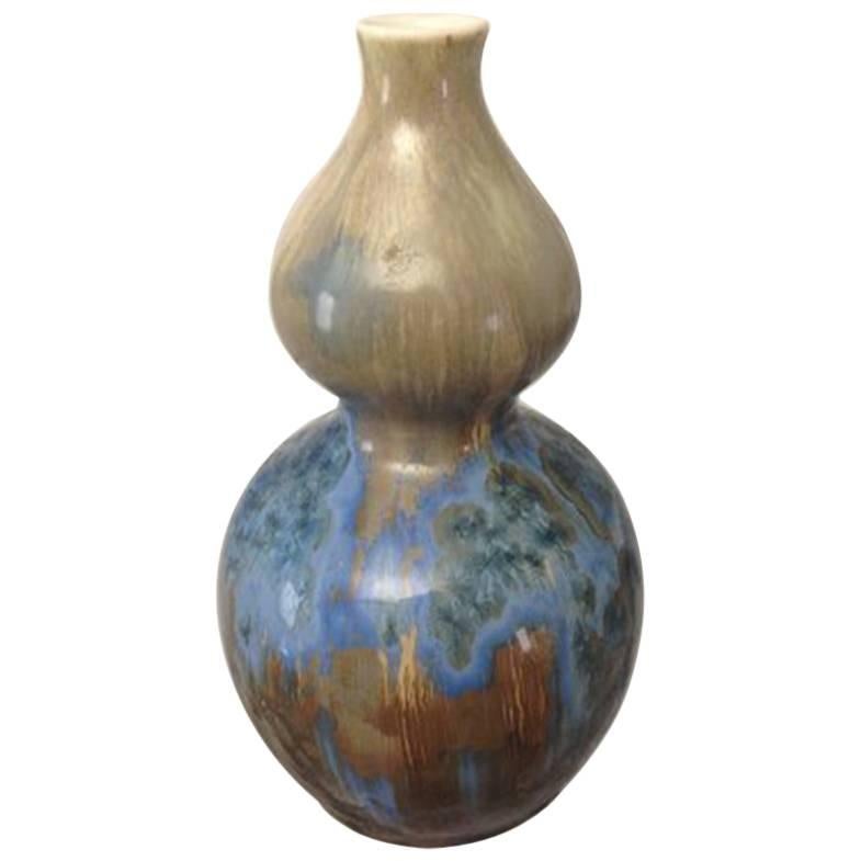 Royal Copenhagen Crystalline Vase by Valdemar Engelhardt #H984 For Sale
