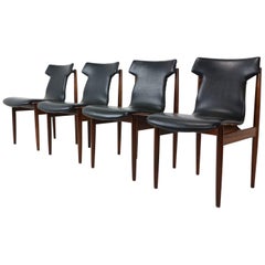 Set of Four Inger Klingenberg IK Dining Chairs Fristho Franeker, 1960