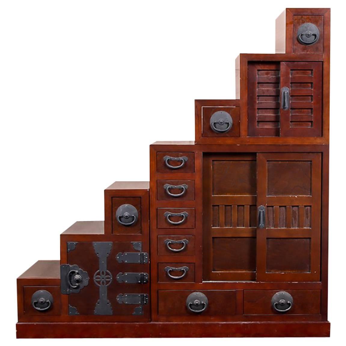 Tall Stacking Tansu Chest