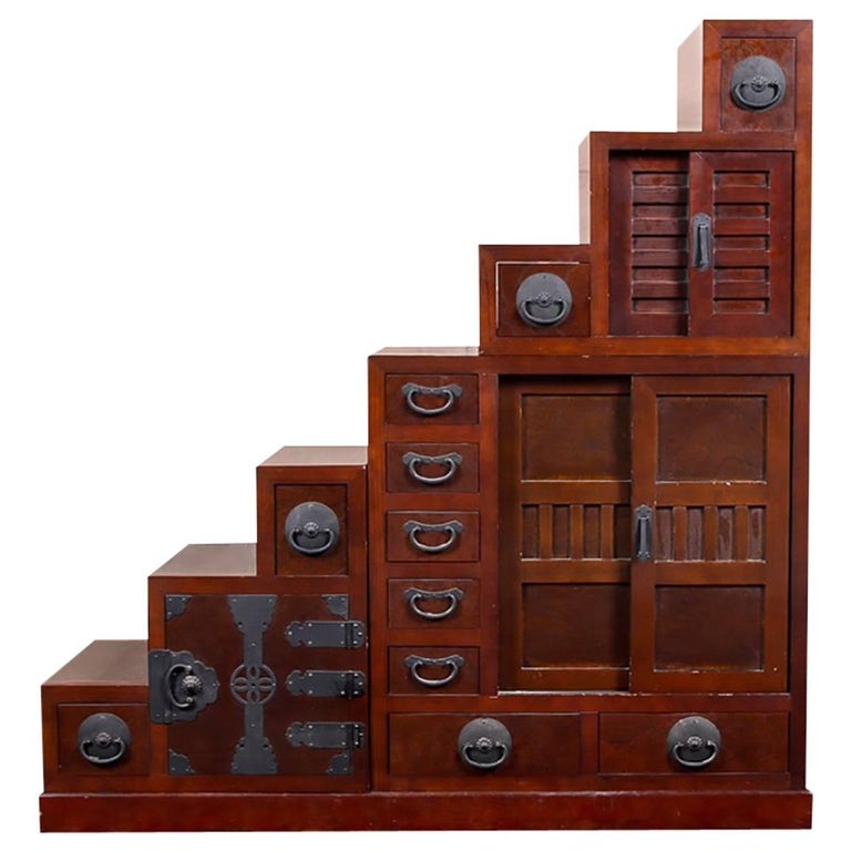 Tall Stacking Tansu Chest at 1stDibs